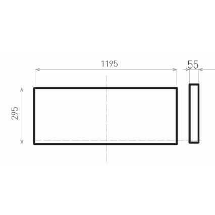 LED-Aufbaupanel ILLY II UGR LED/46W/230V