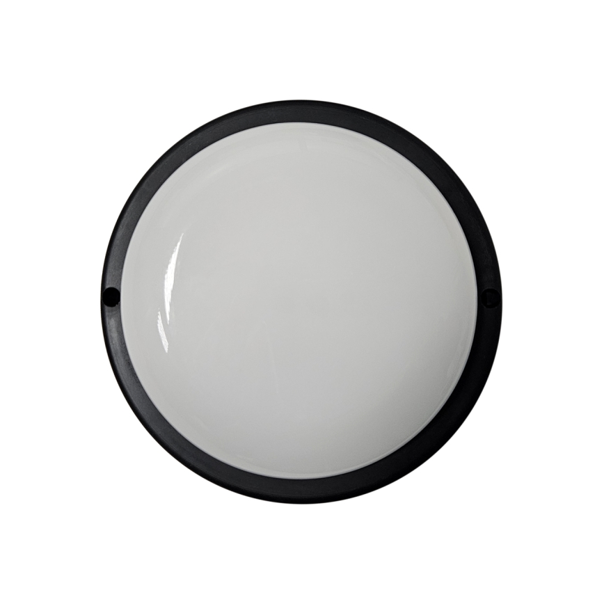 LED Außen-Deckenleuchte LED/8W/230V 4200K Ø 14 cm IP64 schwarz