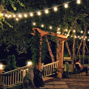 LED-Außen-Dekor-Lichterkette GIRLANDA G45 10xE27/230V 8m IP44 warmweiß