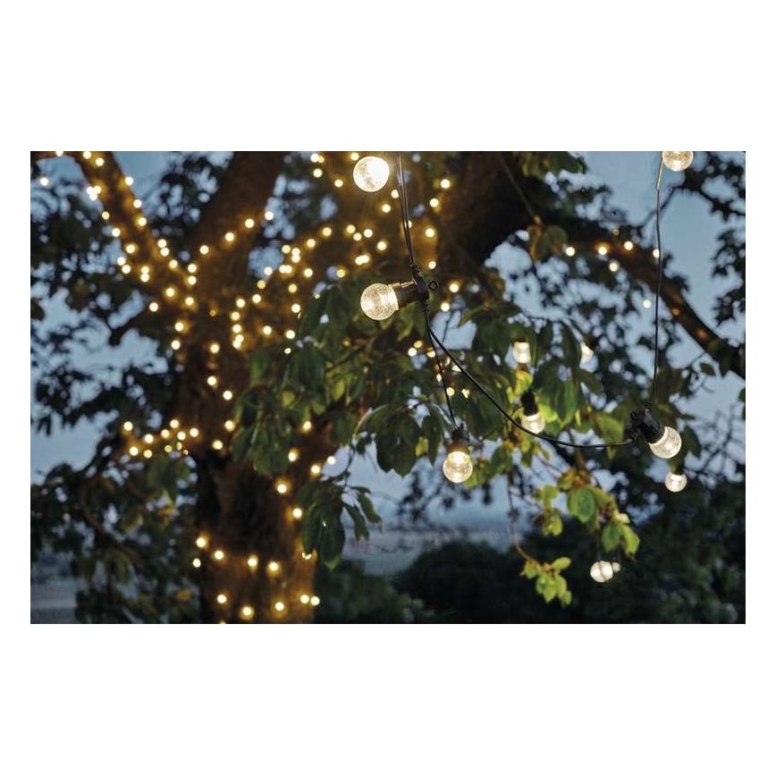 LED Außen-Dekorations-Lichterkette 10xLED/10m IP44 klar
