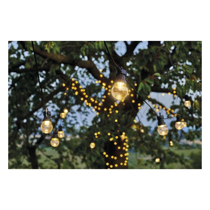 LED Außen-Dekorations-Lichterkette 10xLED/10m IP44 klar