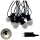 LED-Außen-Dekorations-Lichterkette 10×LED/0,36 W/230 V 4,5 m IP44 schwarz