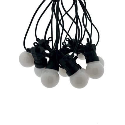 LED-Außen-Dekorations-Lichterkette 10×LED/0,36 W/230 V 4,5 m IP44 schwarz