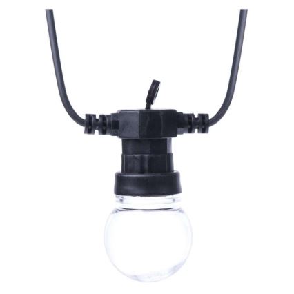 LED-Außen-Dekorations-Lichterkette 50xLED/10m IP44 transparent