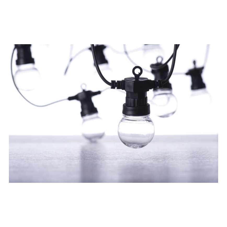 LED-Außen-Dekorations-Lichterkette 50xLED/10m IP44 transparent