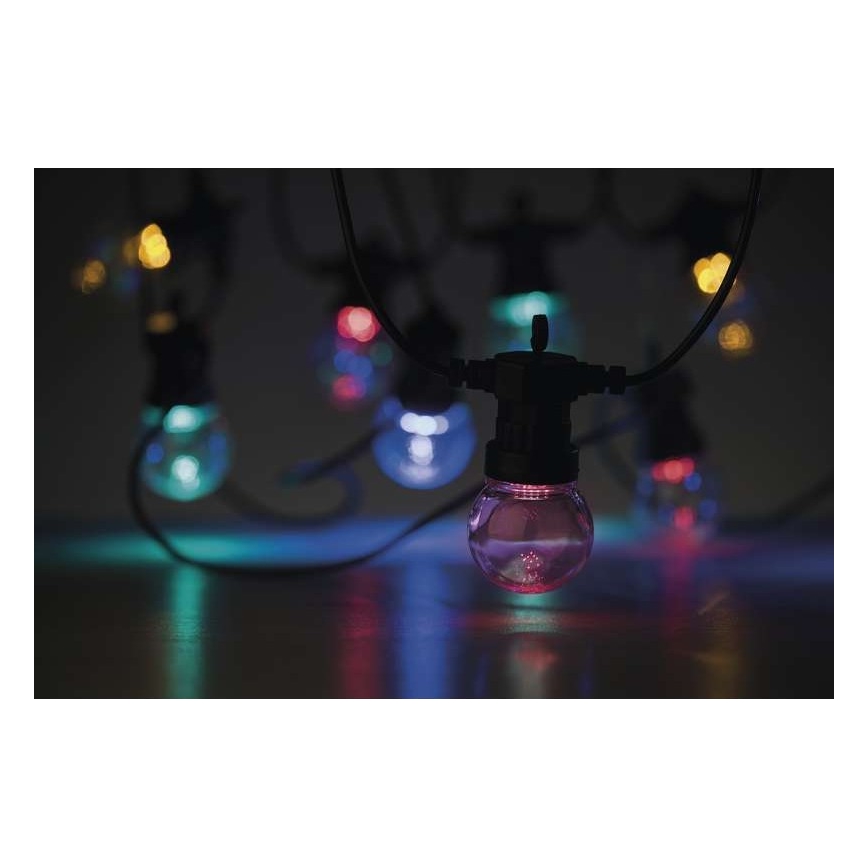 LED-Außen-Dekorations-Lichterkette 50xLED/10m IP44 transparent