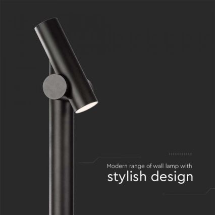 LED Außen-Flexlampe LED/4W/230V 4000K IP44 100 cm schwarz