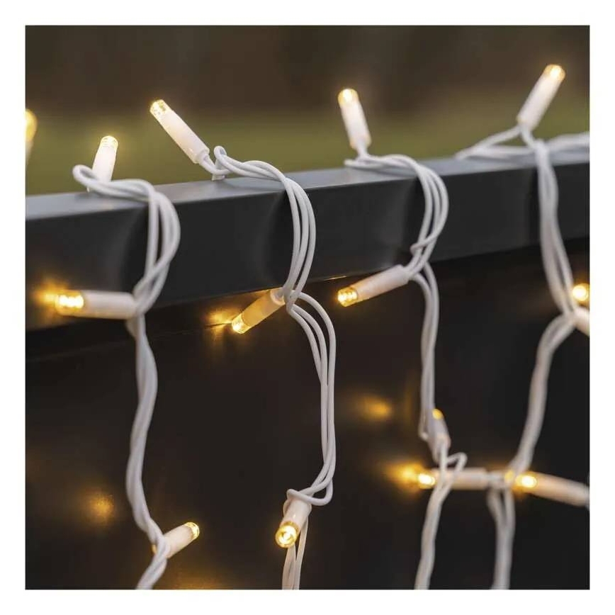 LED-Außen-Lichterkette 100xLED/10m IP44 warmweiß