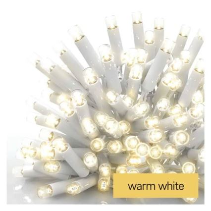LED-Außen-Lichterkette 100xLED/10m IP44 warmweiß