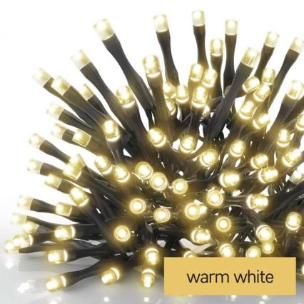 LED Außen-Lichterkette 100xLED/1x2m IP44 warmweiß