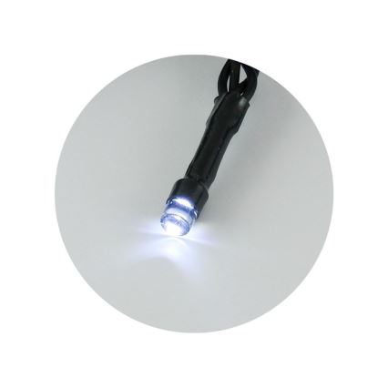 LED-Außen-Lichterkette 100xLED/2 Funktionen/3xAA 10,8m IP44 kaltweiß