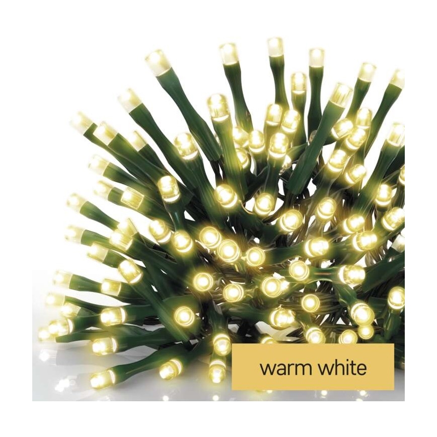LED-Außen-Lichterkette 120xLED/8 Modi 17m IP44 warmweiß
