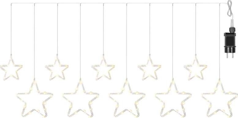 LED Außen-Lichterkette 125xLED/1,9m IP44 warmweiß