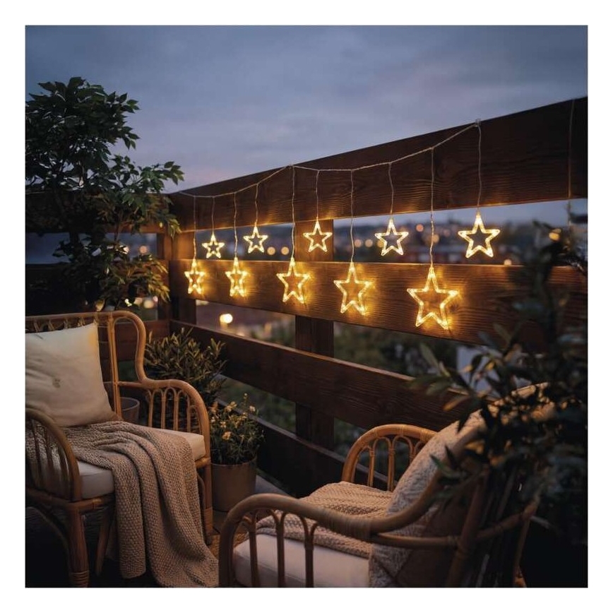 LED Außen-Lichterkette 125xLED/1,9m IP44 warmweiß
