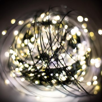 LED-Außen-Lichterkette 1500xLED/230V 8 Funktionen 153 m IP44 warmweiß + Fernbedienung