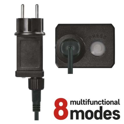 LED-Außen-Lichterkette 240xLED/8 Modi 29m IP44 warmweiß