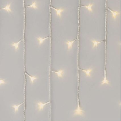 LED-Außen-Lichterkette 300 LEDs/8 Modi 10 m IP44 warmweiß + Fernbedienung