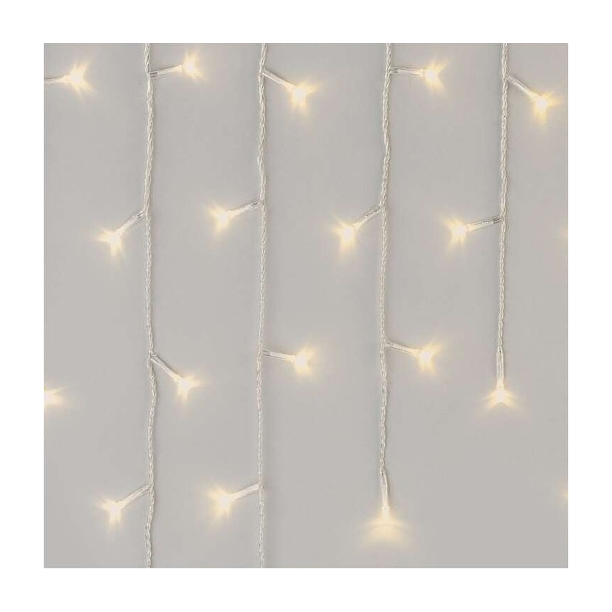 LED-Außen-Lichterkette 300 LEDs/8 Modi 10 m IP44 warmweiß + Fernbedienung