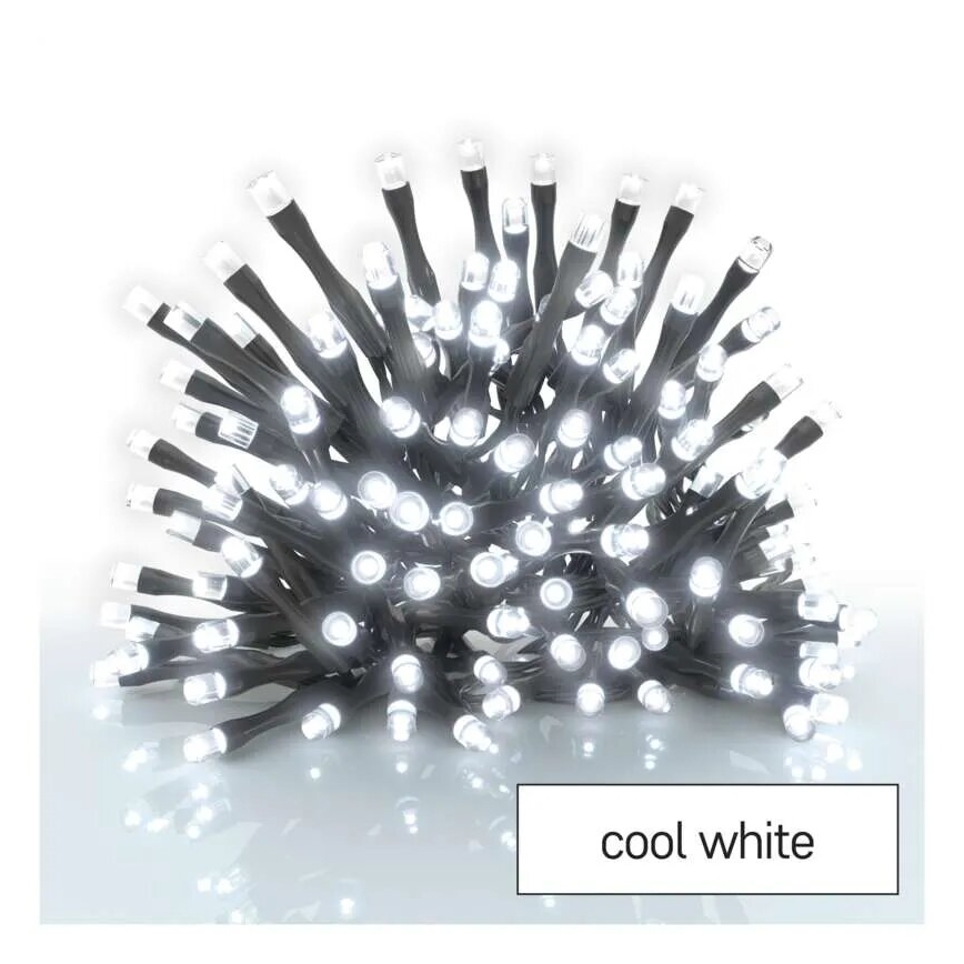 LED-Außen-Lichterkette 40 LEDs / 3x AA / 3,3 m IP44 kaltweiß