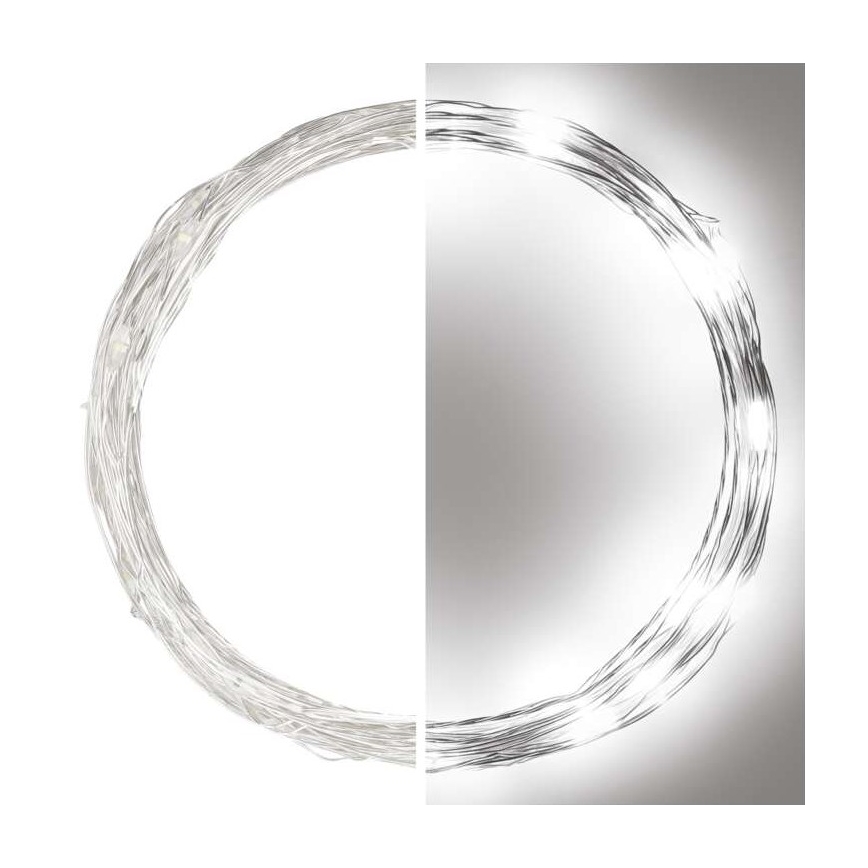 LED-Außen-Lichterkette 40xLED/9m IP44 kaltweiß