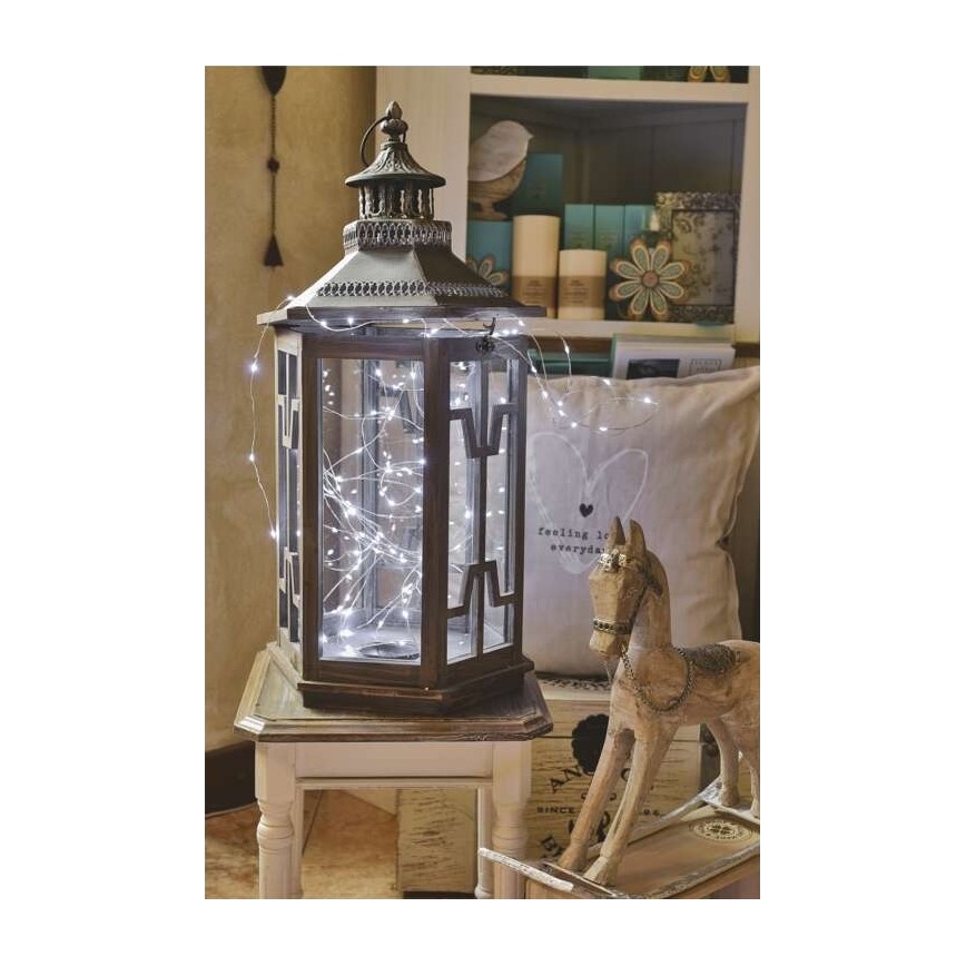 LED-Außen-Lichterkette 40xLED/9m IP44 kaltweiß