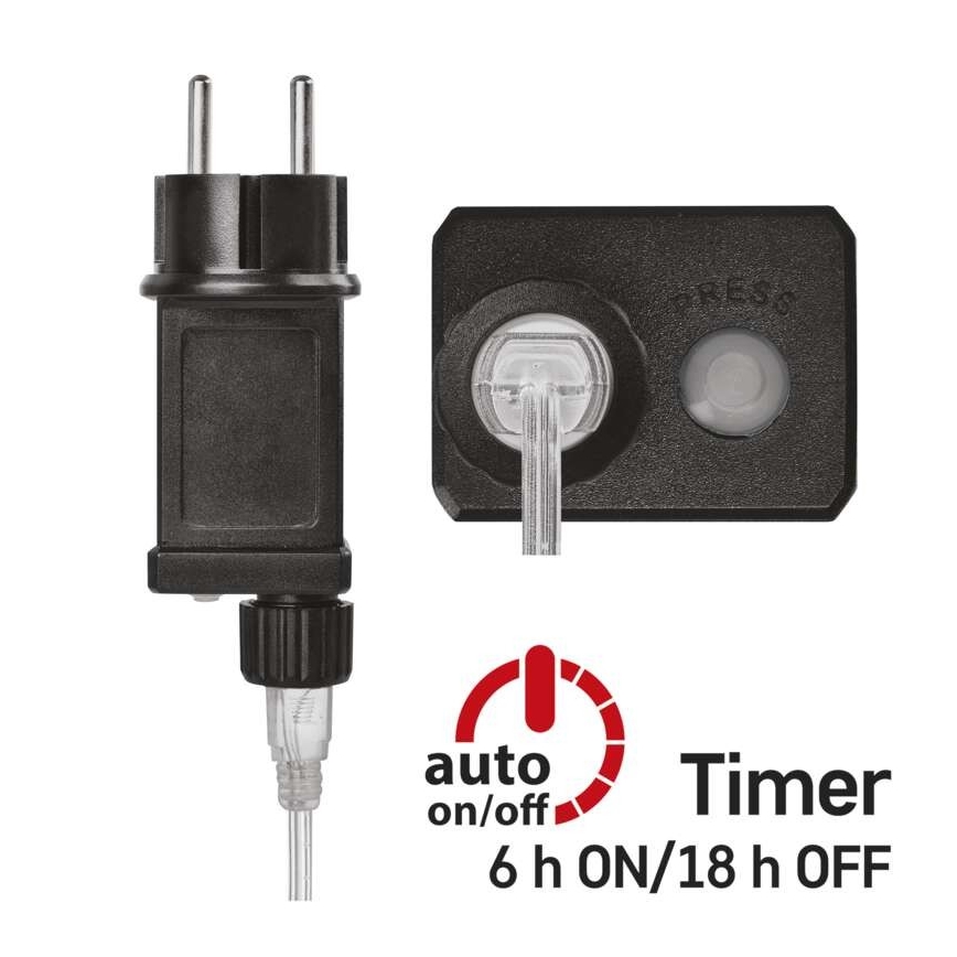 LED-Außen-Lichterkette 40×LED/9 m IP44 warmweiß