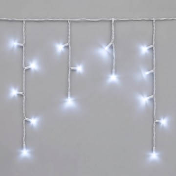 LED-Außen-Lichterkette 50xLED/3x0,4m IP44 kaltweiß