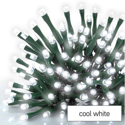 LED-Außen-Lichterkette 600 LEDs/8 Modi 15m IP44 kaltweiß