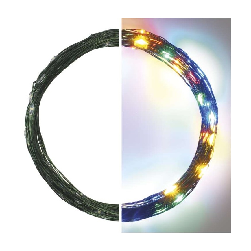 LED Außen-Lichterkette 75xLED/12,5m IP44 mehrfarbig