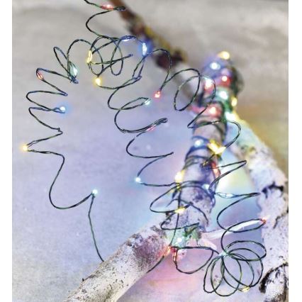 LED Außen-Lichterkette 75xLED/12,5m IP44 mehrfarbig