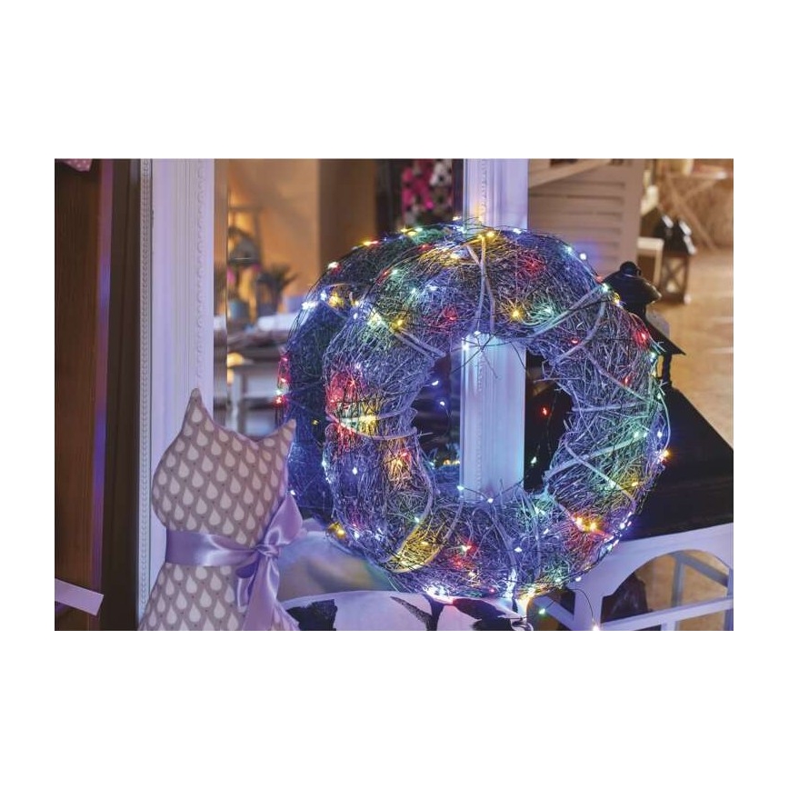 LED Außen-Lichterkette 75xLED/12,5m IP44 mehrfarbig