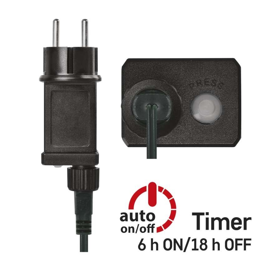 LED-Außen-Lichterkette 80 LEDs / 13 m, IP44, mehrfarbig