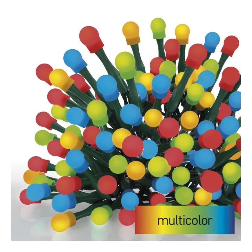 LED-Außen-Lichterkette 80xLED/8 Funktionen 13m mehrfarbig IP44