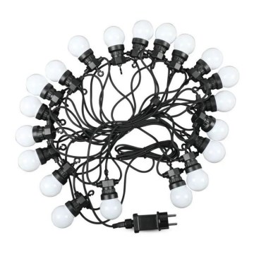 LED Außen-Lichterkette STRING 10m 20xLED/0,5W/24/230V 3000K IP44