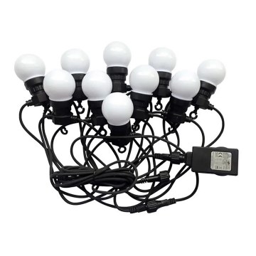 LED Außen-Lichterkette STRING 5m 10xLED/0,5W/230V IP44 3000K