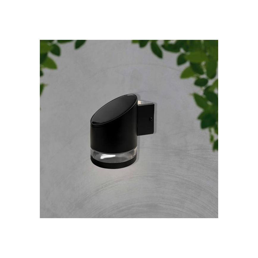 LED Außen-Solar-Wandleuchte LED/1W/3,7V 3000K IP54 1200 mAh Schwarz