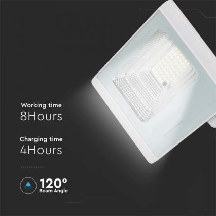 LED Außen-Solarstrahler LED/12W/3,2V IP65 6400K 20000 mAh + Fernbedienung