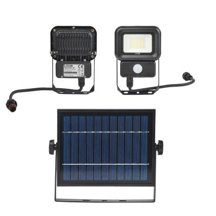 LED Außen-Solarstrahler mit Sensor LED/10W/3,7V 6500K IP65 2200 mAh