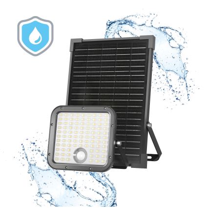 LED Außen-Solarstrahler mit Sensor LED/30W/6,4V IP65 3000/4000K 6000 mAh + Fernbedienung