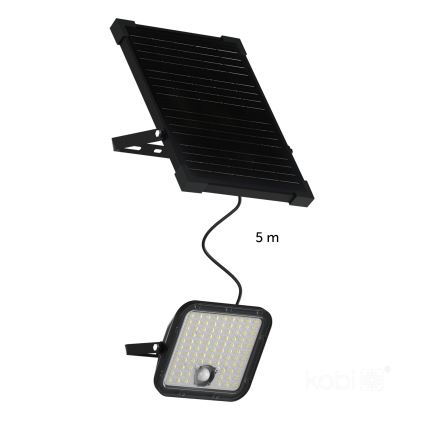 LED Außen-Solarstrahler mit Sensor LED/30W/6,4V IP65 3000/4000K 6000 mAh + Fernbedienung