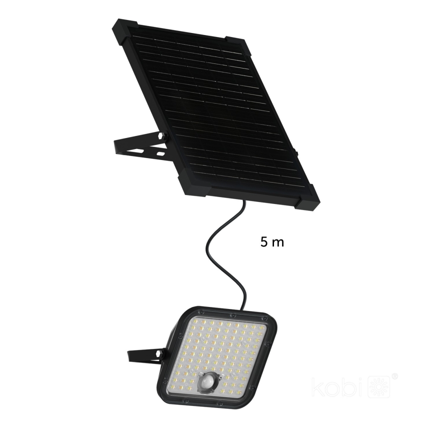 LED Außen-Solarstrahler mit Sensor LED/30W/6,4V IP65 3000/4000K 6000 mAh + Fernbedienung