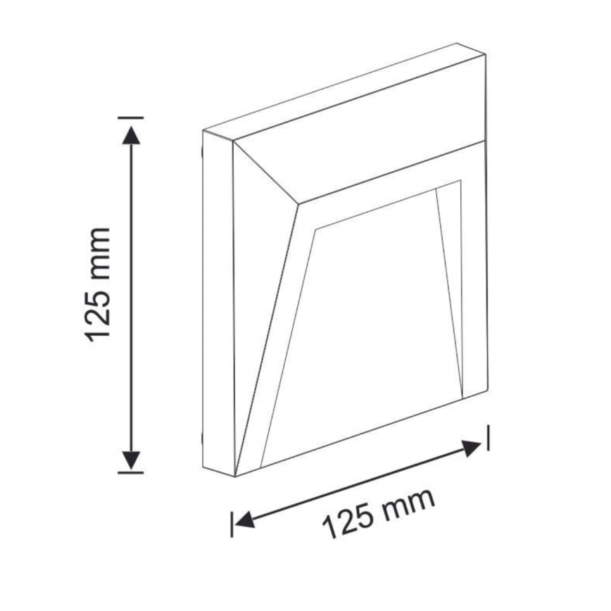 LED Außen-Treppenleuchte HOLDEN LED/1W/230V IP65 Anthrazit