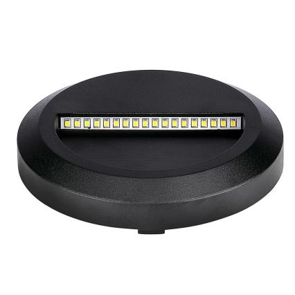 LED Außen-Treppenleuchte LED/2W/230V IP65 3000K Schwarz