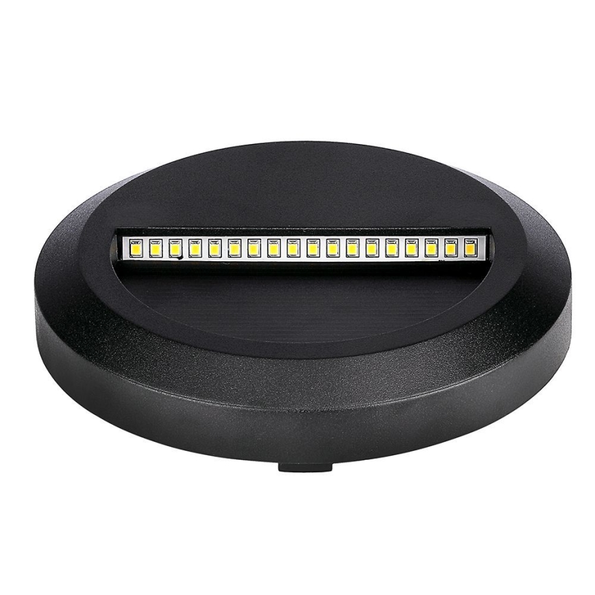 LED Außen-Treppenleuchte LED/2W/230V IP65 3000K Schwarz