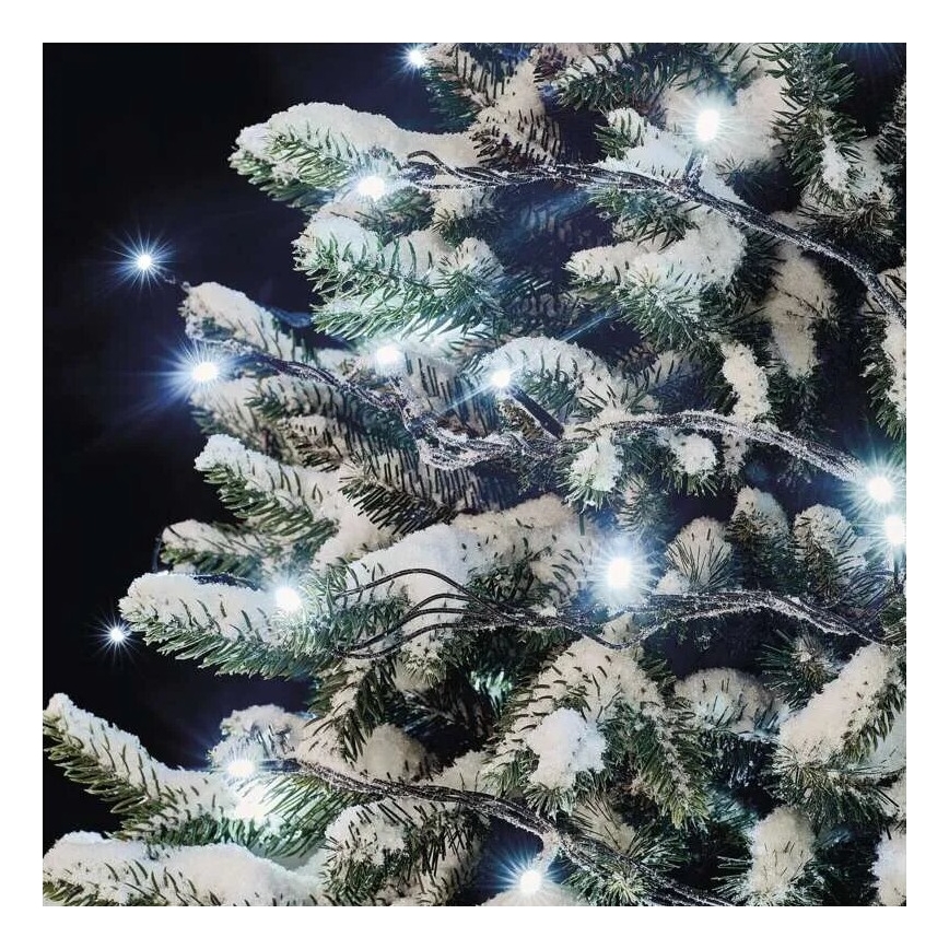 LED Außen-Weihnachts-Lichterkette 100xLED/10m IP44 kaltweiß