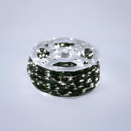 LED-Außen-Weihnachtslichterkette 1500xLED/230V 8 Funktionen 153 m IP44 kaltweiß + Fernbedienung