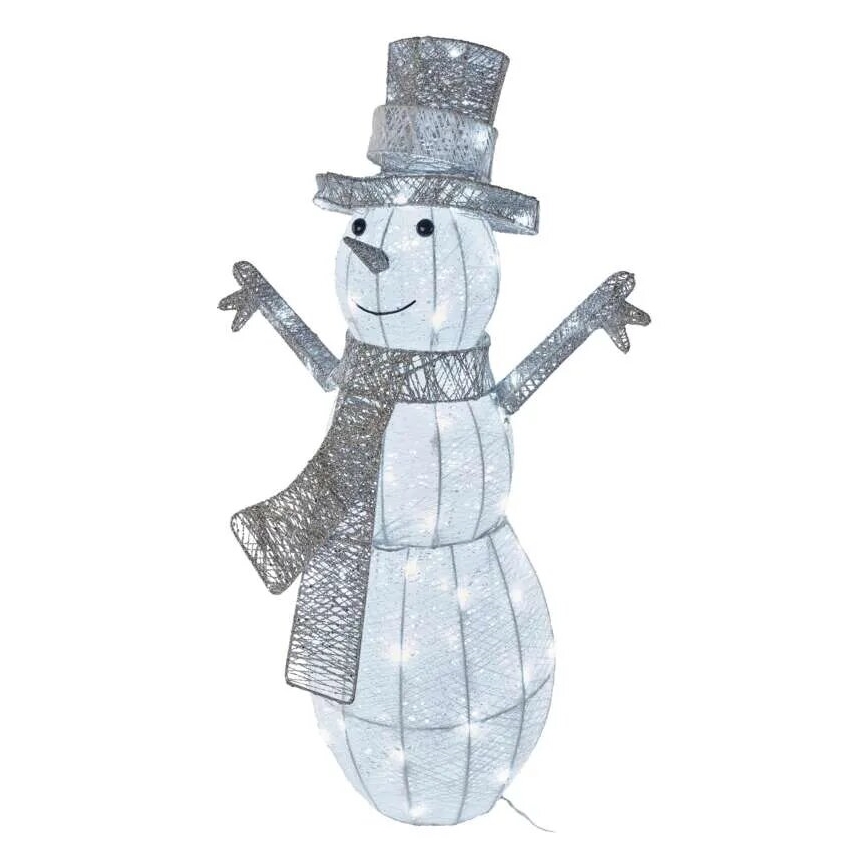 LED Außen-Weihnachtsdekoration 80xLED/3,6W/230V IP44 82 cm Schneemann