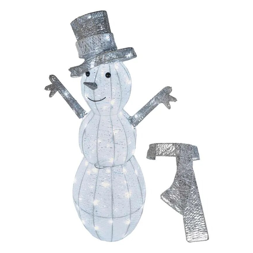LED Außen-Weihnachtsdekoration 80xLED/3,6W/230V IP44 82 cm Schneemann