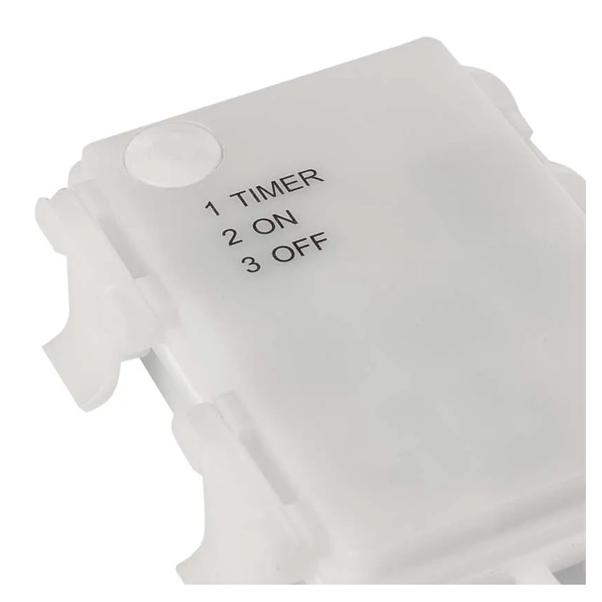 LED-Außen-Weihnachtsdekoration, 100 LEDs, 3×AA, warmweiß, IP44