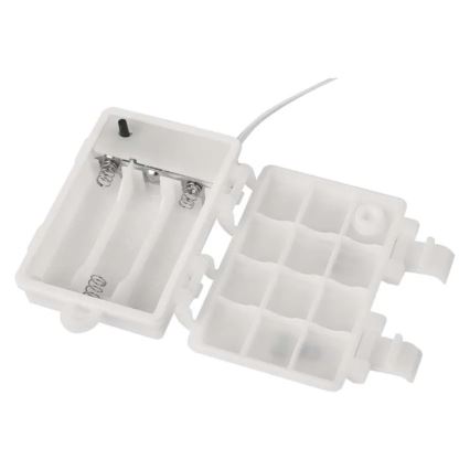 LED-Außen-Weihnachtsdekoration, 100 LEDs, 3×AA, warmweiß, IP44